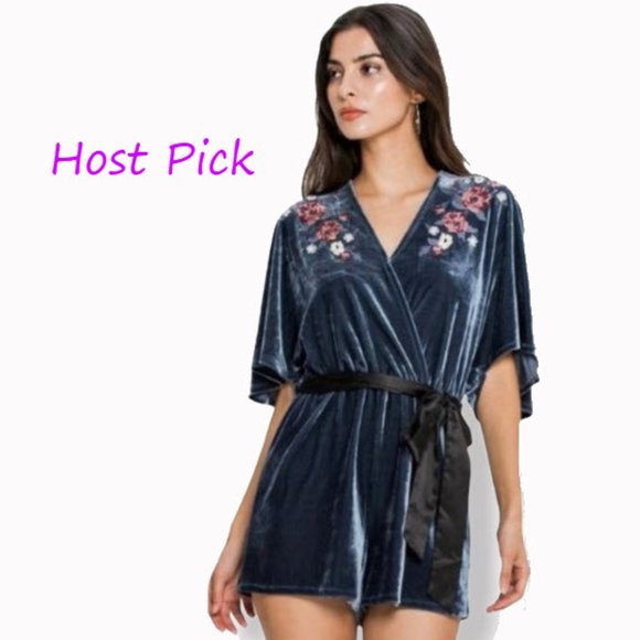 Flying Tomato Pants - Flying Tomato Boho Velvet Romper